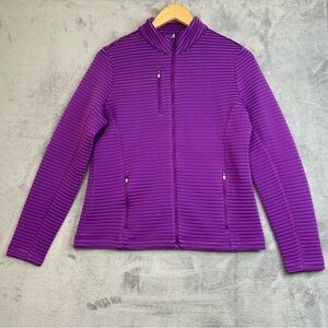 Peter Millar Women’s Quilted Golf Performance Purple Jacket. Size Medium.